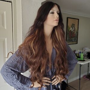 Elegant Wavy Ombre Wig